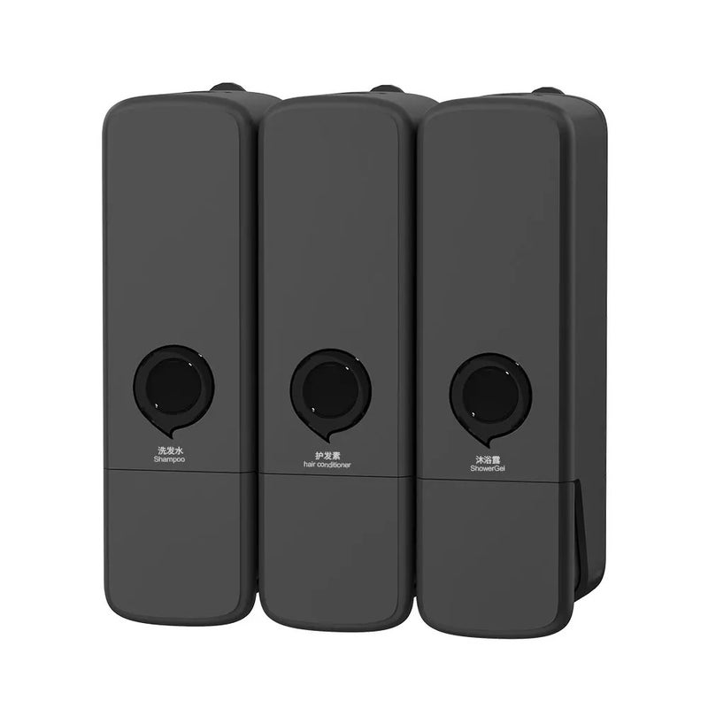 Bluejw Modern Hotel ABS Bath Set Foam Soap Dispenser Manual Single/Double/Triple Shower Gel Shampoo Hand Soap Bathroom Organizer with Optional Handheld Shower - Image 1